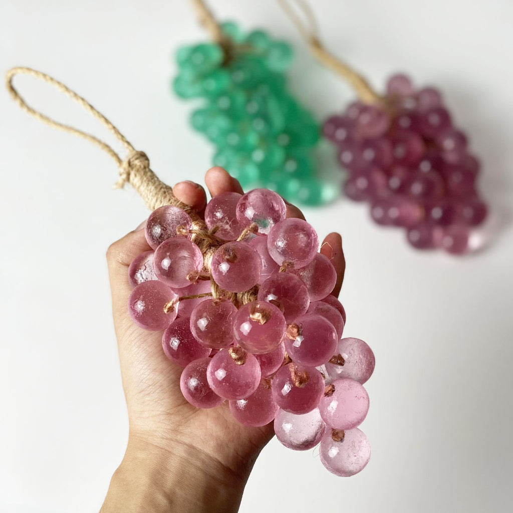 Transparent Crystal Grape Soap Gift Box Set, Handmade Grape Cluster Scented Soap, Aromatherapy Hanging Ornament, Handwashing Soap, Favor Gift
