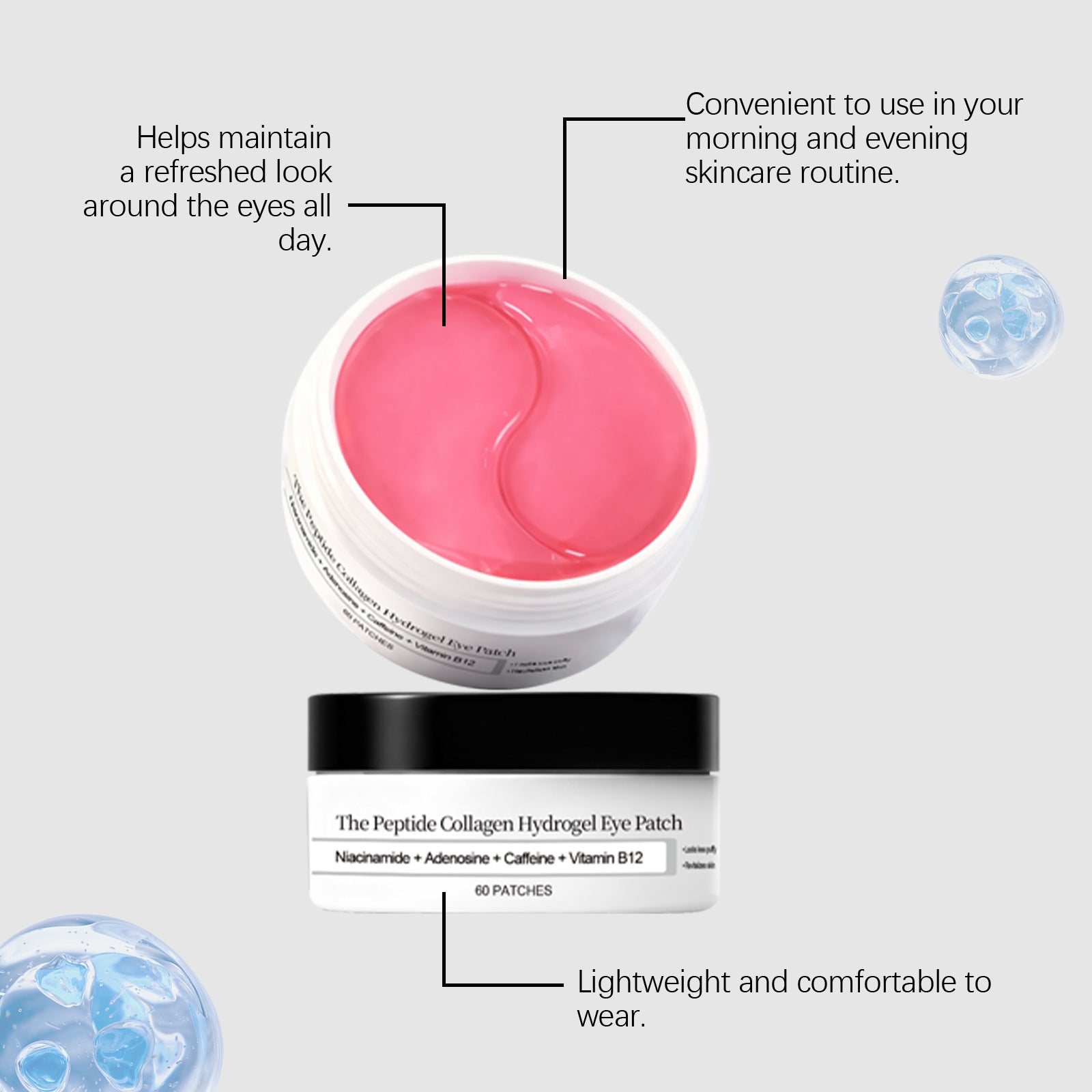 Premium Collagen Moisturizing Eye Mask Lightweight and Adhesive for Eye Area