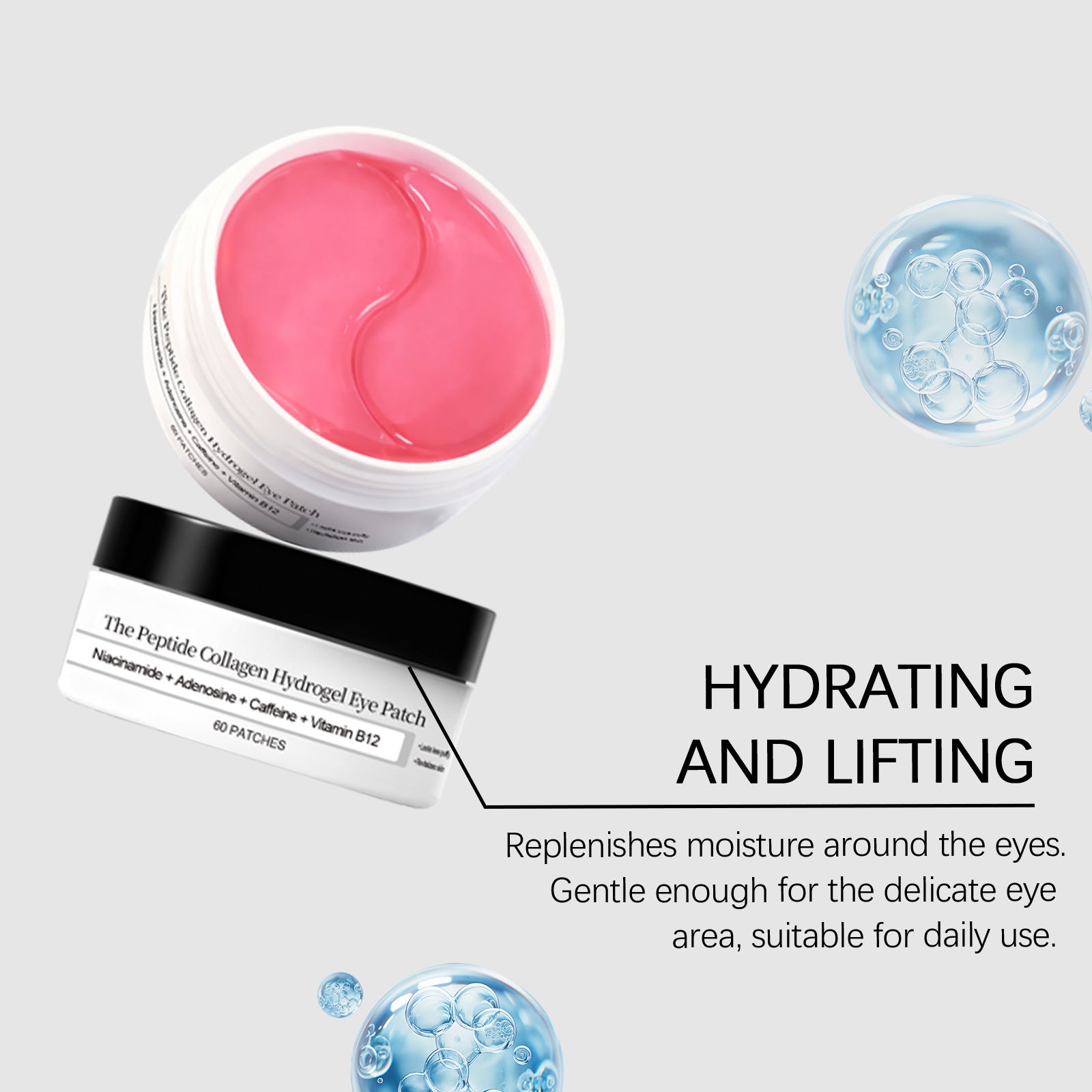 Premium Collagen Moisturizing Eye Mask Lightweight and Adhesive for Eye Area