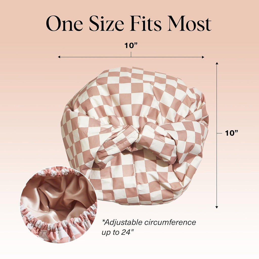 Premium Satin-Lined Hair Protection Cap-Frizz free shower