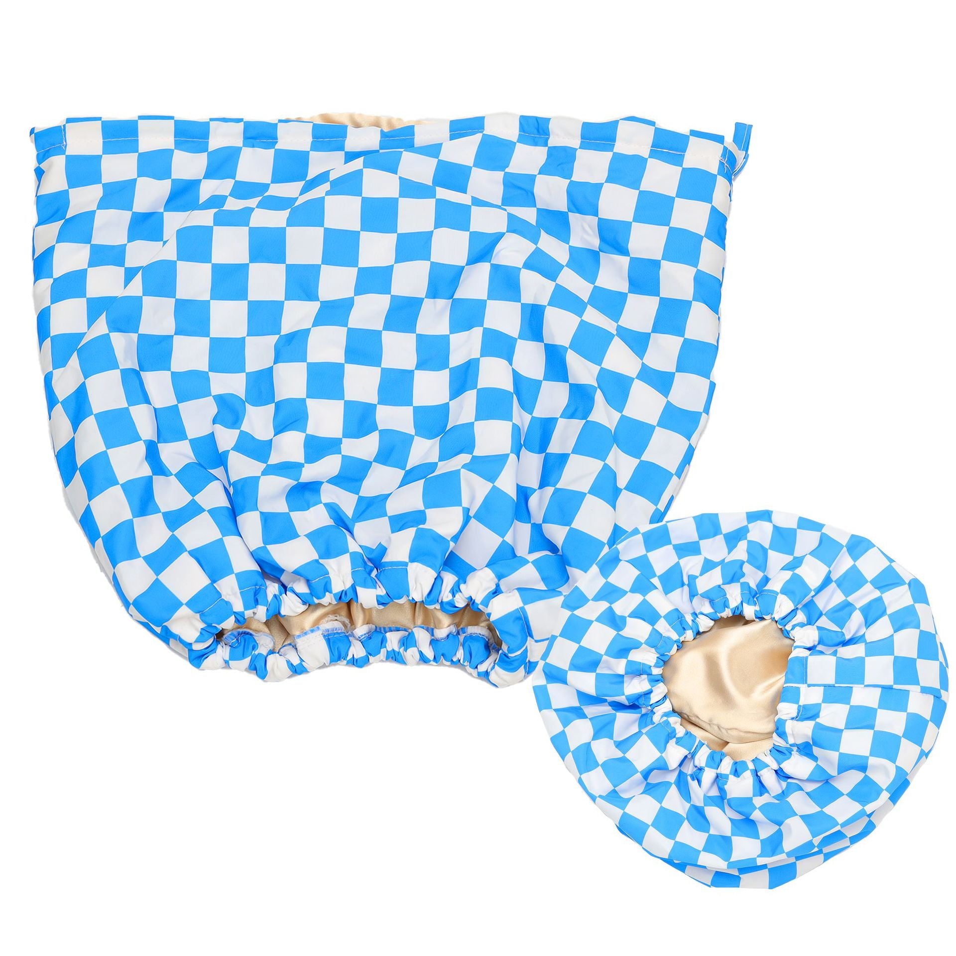 Premium Satin-Lined Hair Protection Cap-Frizz free shower