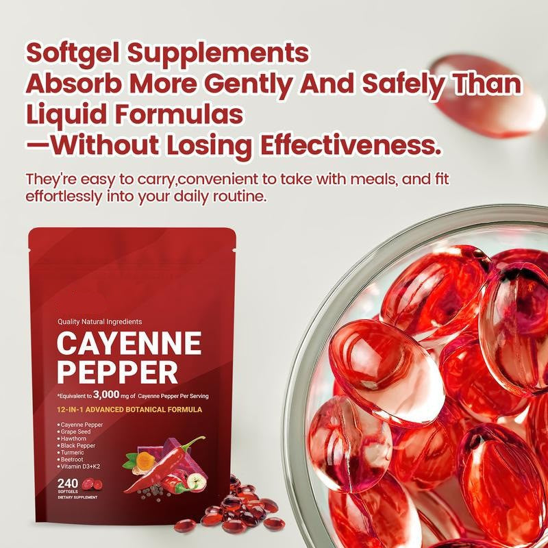 ThermoBurn  Cayenne Pepper Capsules Metabolism & Digestive Support