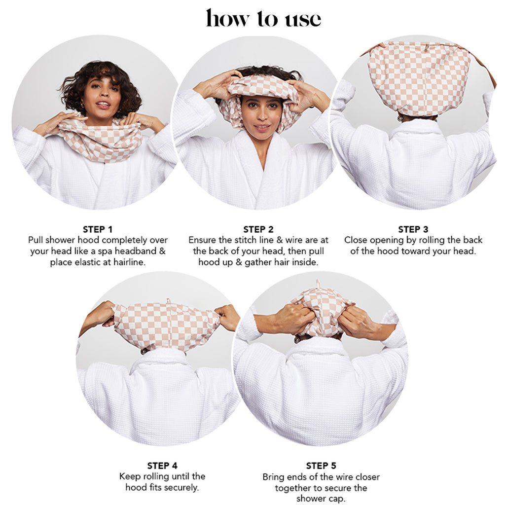 Premium Satin-Lined Hair Protection Cap-Frizz free shower