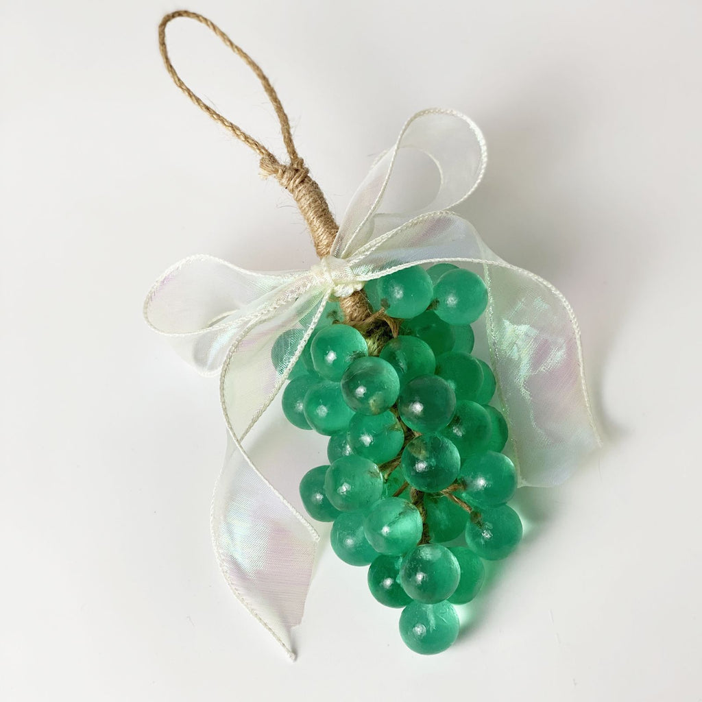 Transparent Crystal Grape Soap Gift Box Set, Handmade Grape Cluster Scented Soap, Aromatherapy Hanging Ornament, Handwashing Soap, Favor Gift