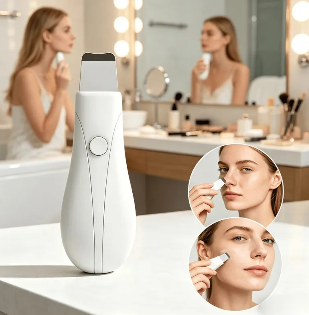 Professional Ultrasonic Skin Scrubber – Deep Pore Cleaner & Blackhead Removal Facial Device